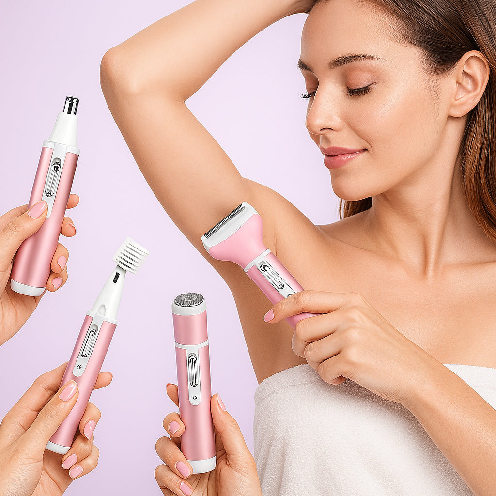 4-in-1 Epilator - Fast, Safe and Waterproof!