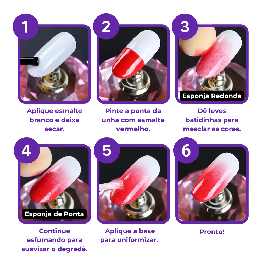 Gradient Nail Brush - Make Easy Nail Art at Home!