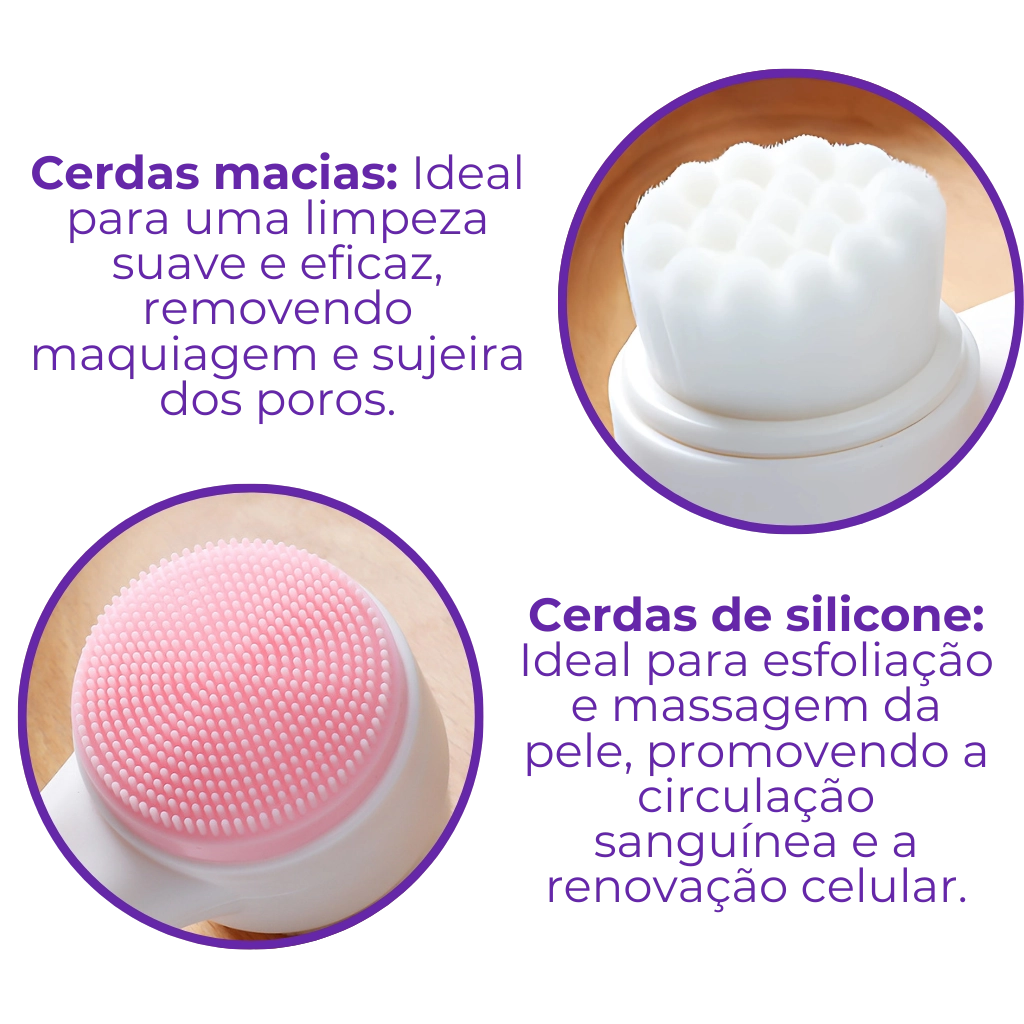 2-in-1 Makeup Remover Brush - Skin Cleansing at Home!