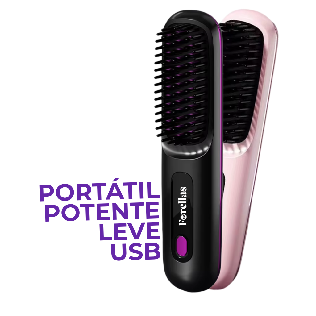 Mini Straightening Brush - Straight Hair Wherever You Are!