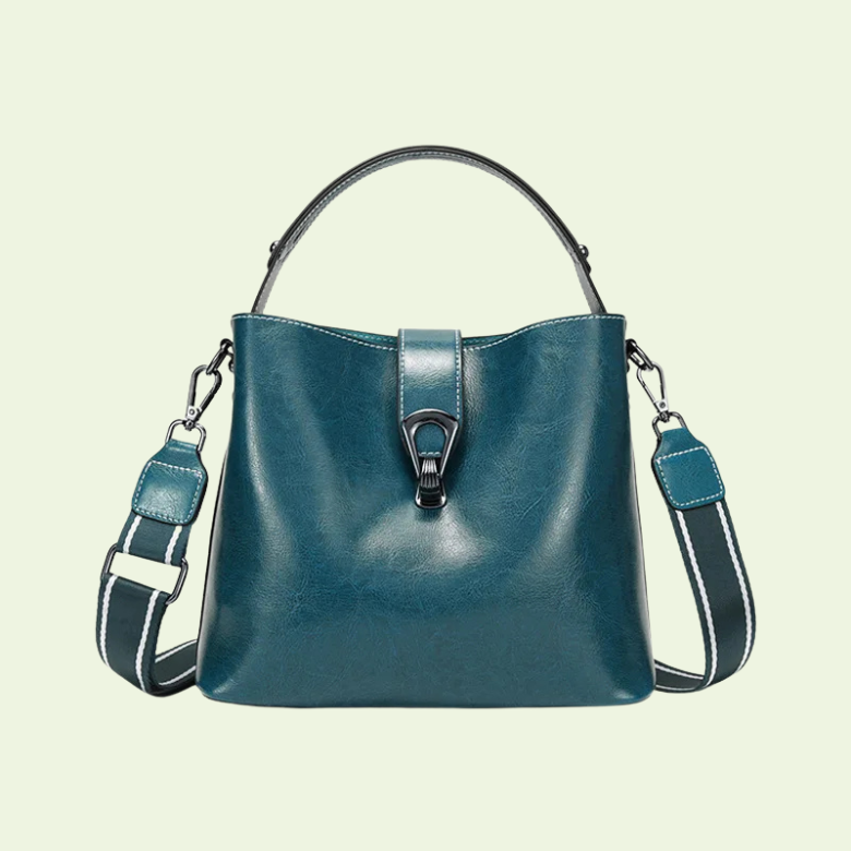 Women's Bucket Bag in Genuine Leather
