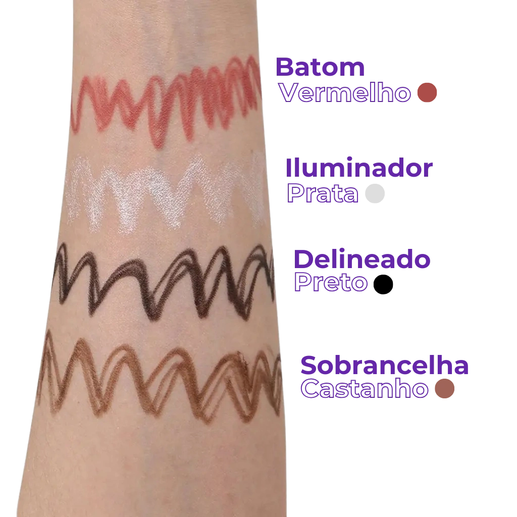 4 in 1 Pen - Complete Makeup: Eyes, Skin and Eyebrows!