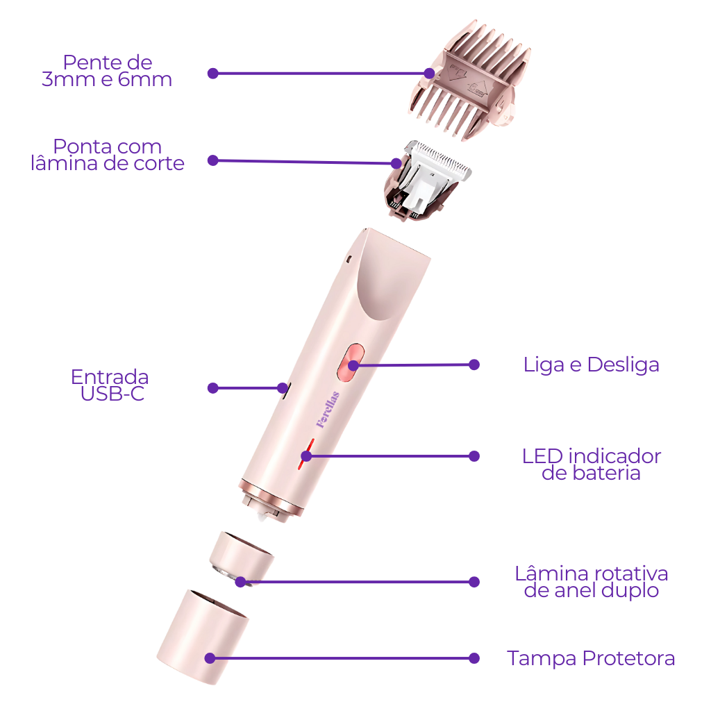 Women's Hair Trimmer – Waterproof Facial and Intimate!