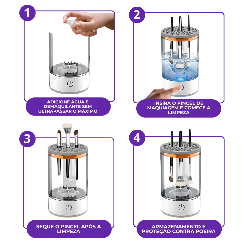 Automatic Brush Washer - Wash and Dry Brushes Effortlessly!