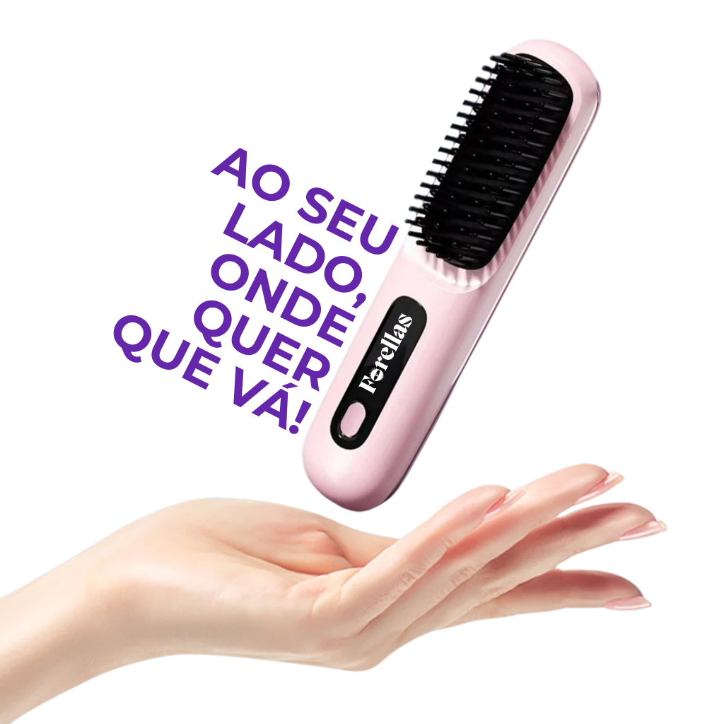Mini Straightening Brush - Straight Hair Wherever You Are!