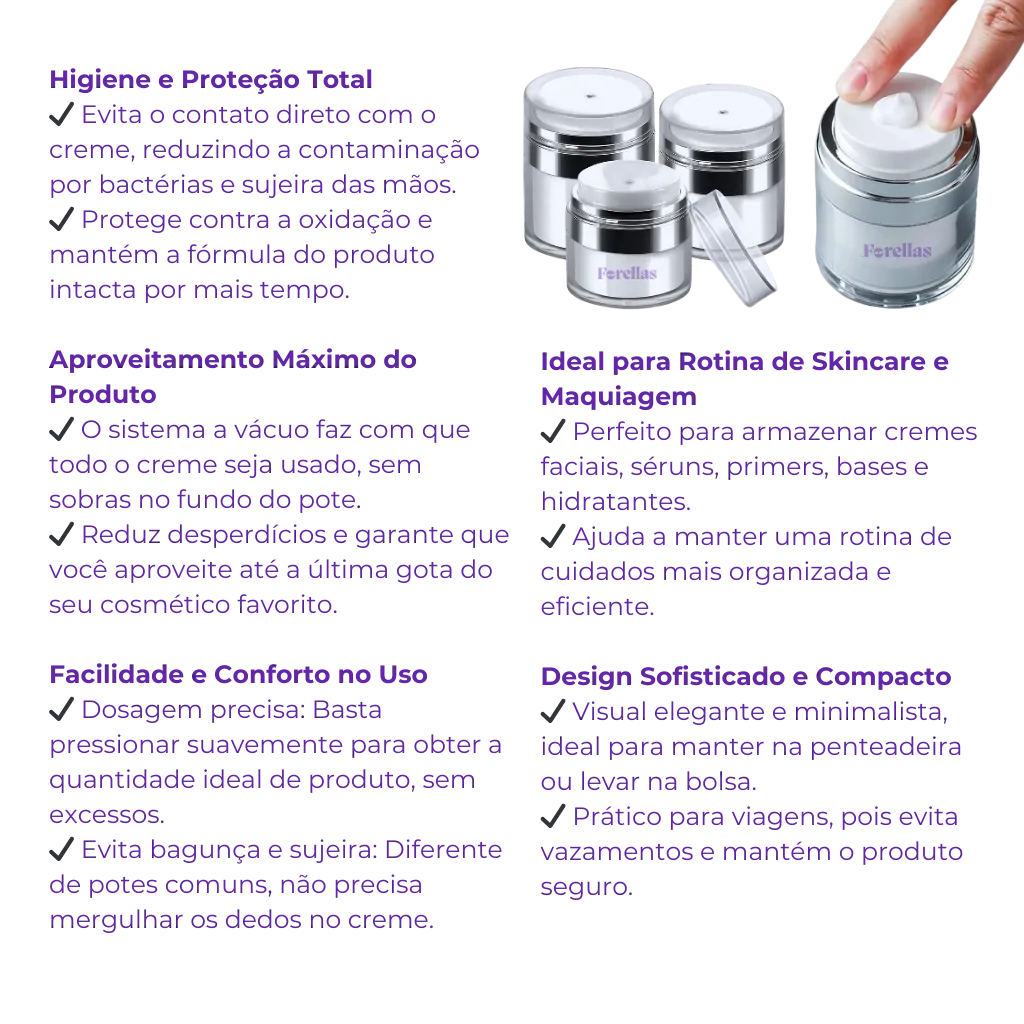 Vacuum Cream Jar - Made For Your Skin Care Routine!