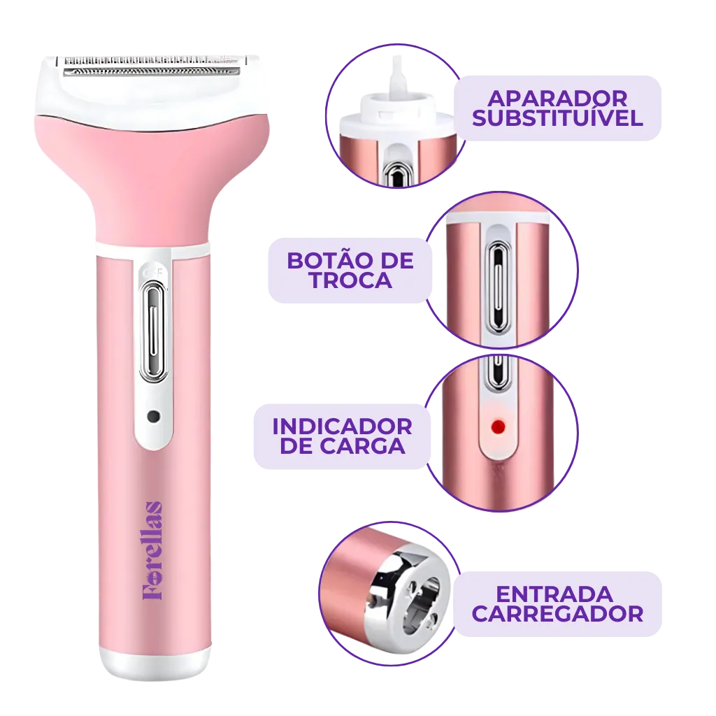4-in-1 Epilator - Fast, Safe and Waterproof!