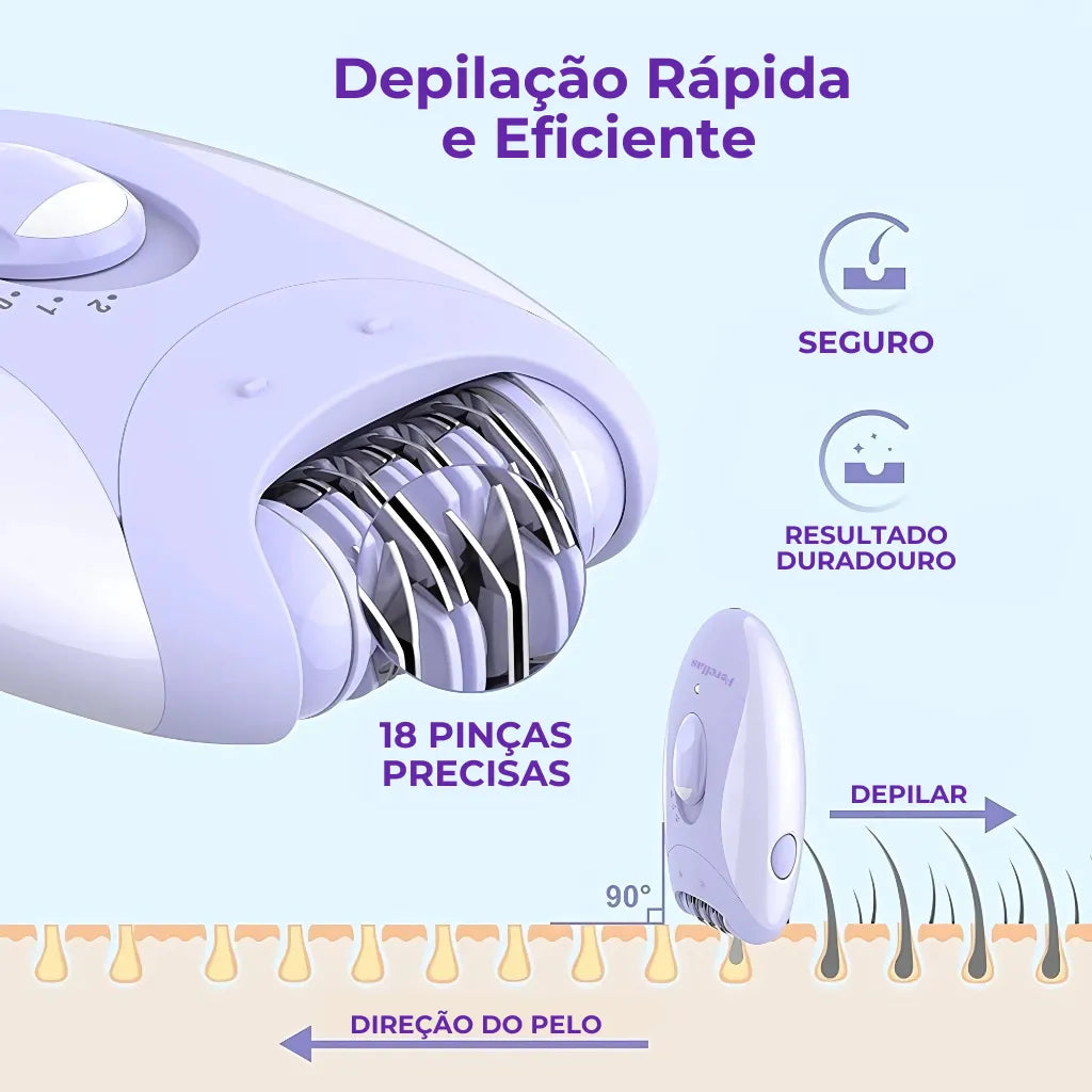 Electric Epilator - Multifunctional for Body and Face!