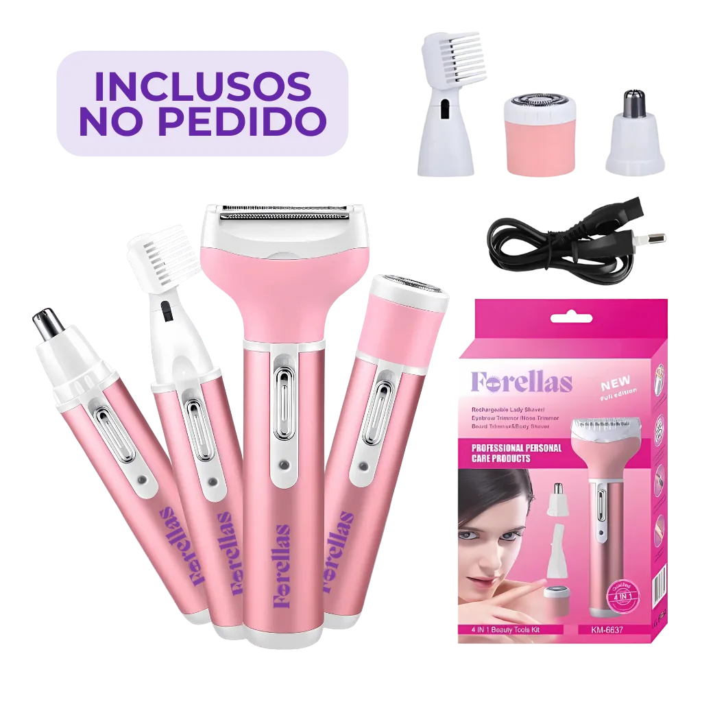 4-in-1 Epilator - Fast, Safe and Waterproof!
