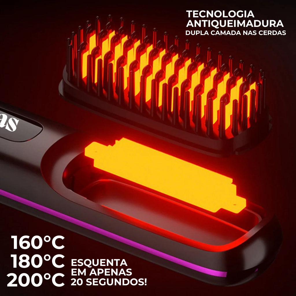 Mini Straightening Brush - Straight Hair Wherever You Are!