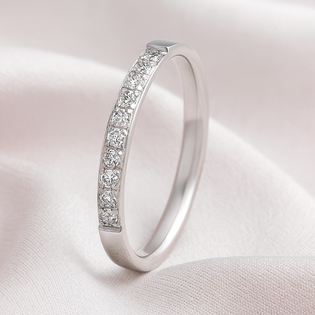 Women's Crystal Ring with 18K Gold Plating