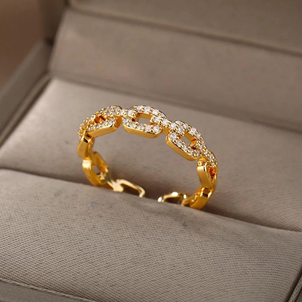 Geometric Ring with Zirconia