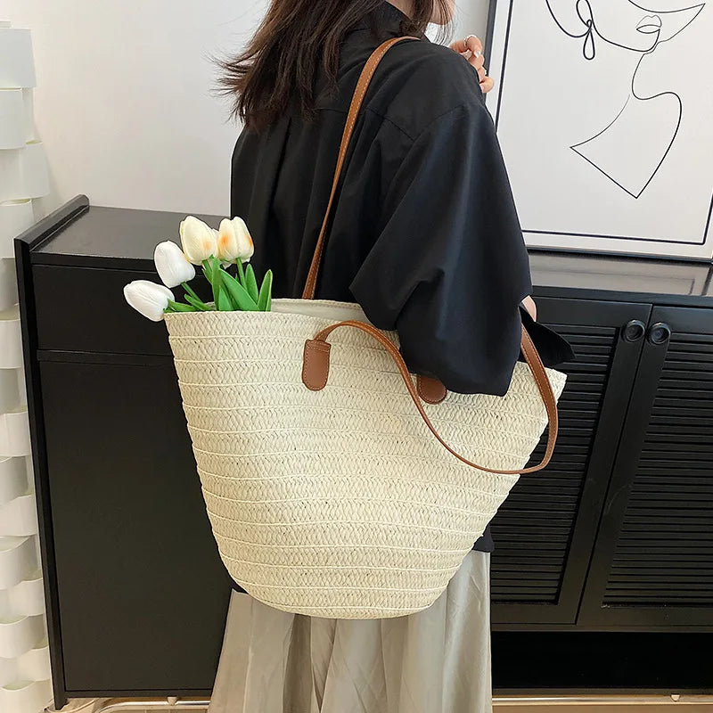Large Women's Straw Bag