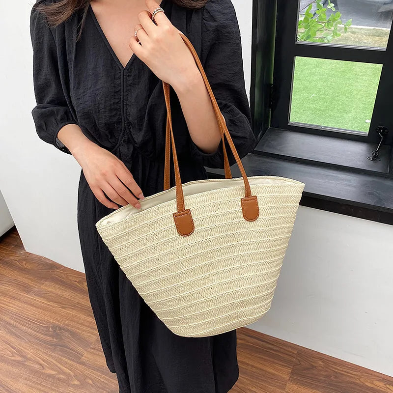 Large Women's Straw Bag