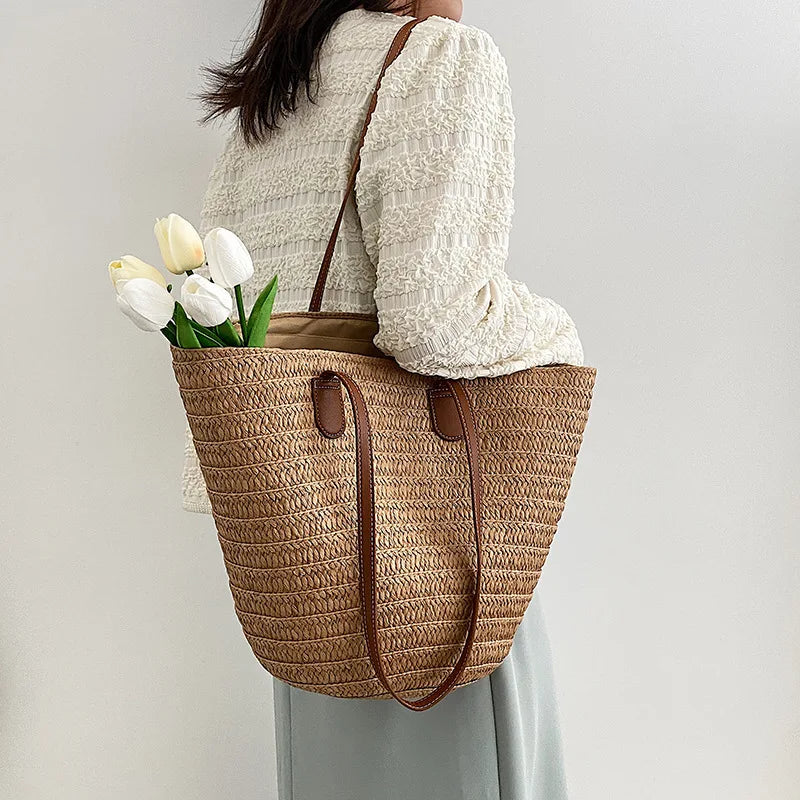 Large Women's Straw Bag