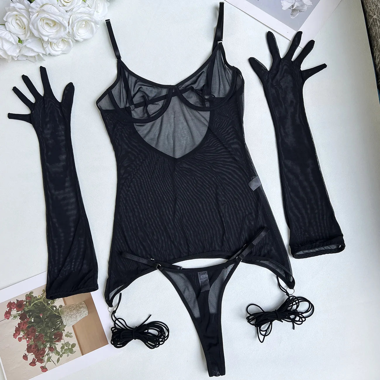 Yimunancy Transparent Lingerie Set