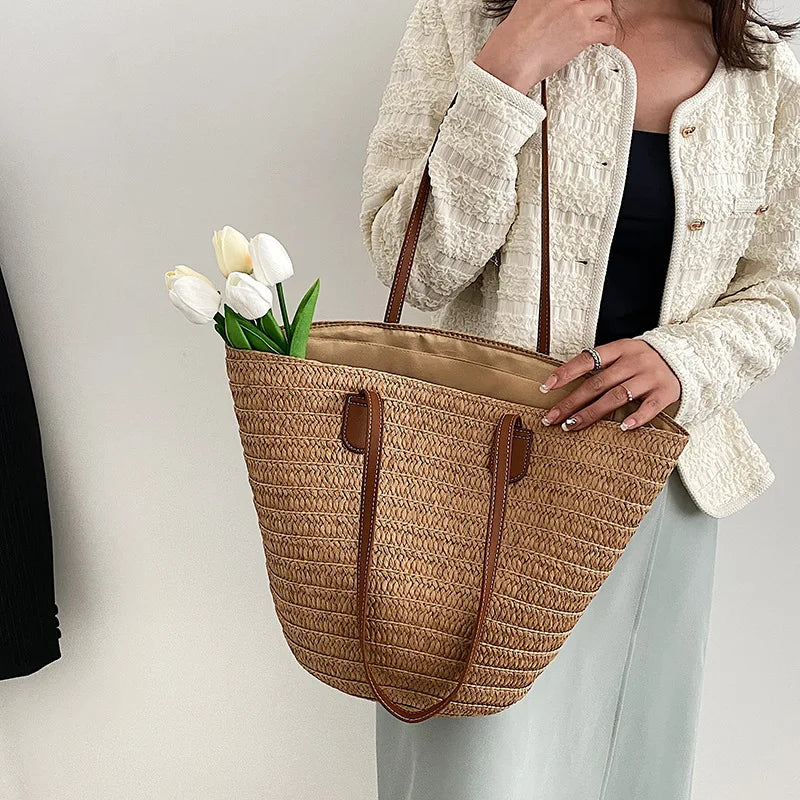 Large Women's Straw Bag