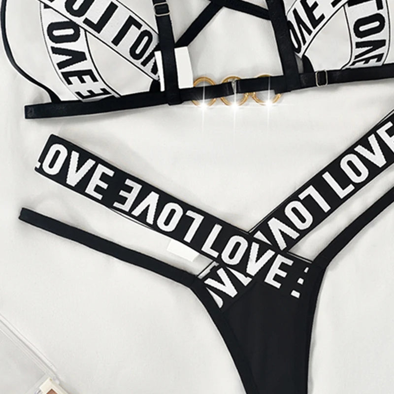 Sexy Lingerie Set - Love letter