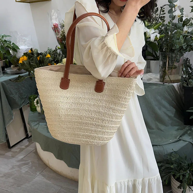 Large Women's Straw Bag