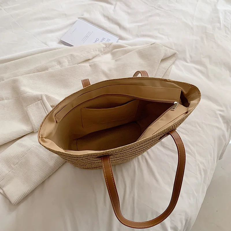 Large Women's Straw Bag