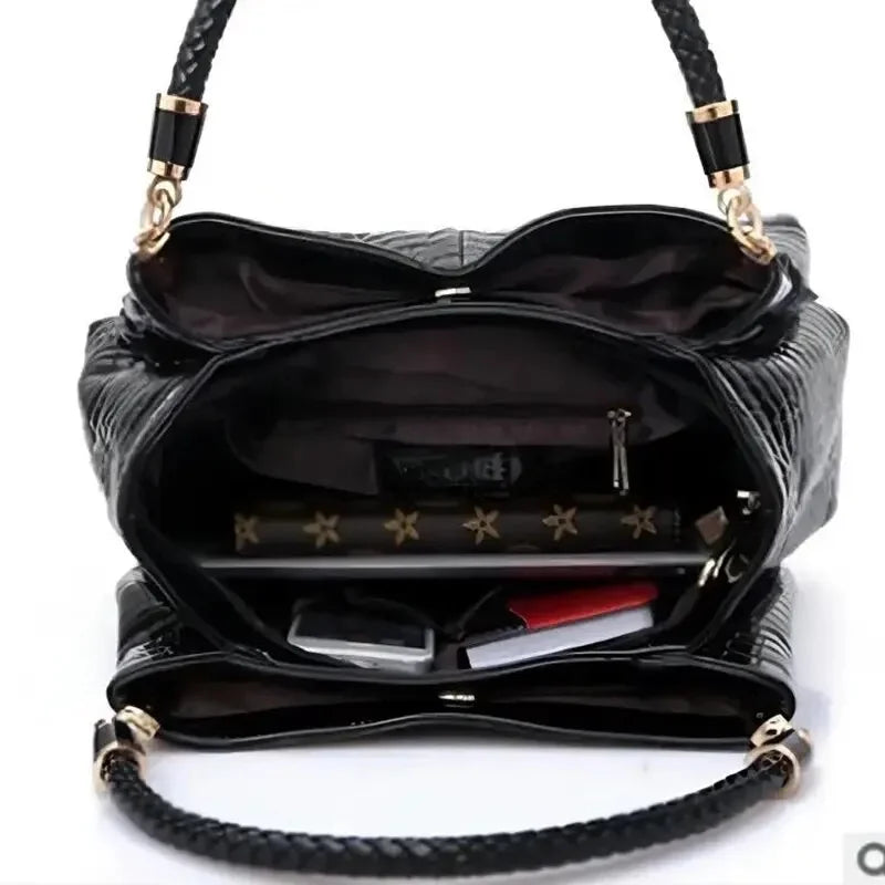 Women's Crocodile Print Tote Bag