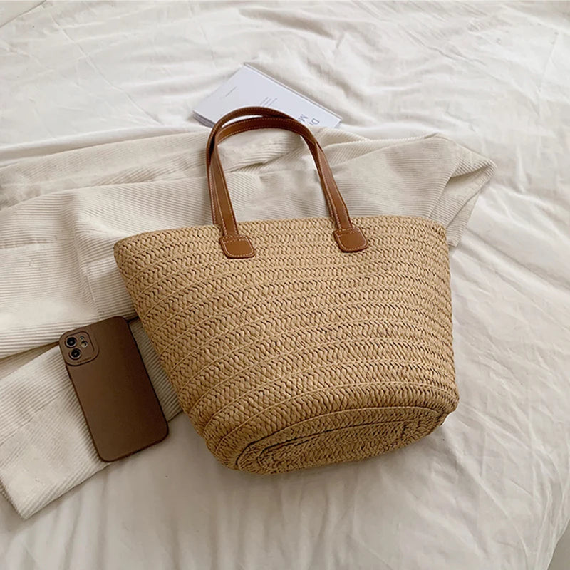 Large Women's Straw Bag