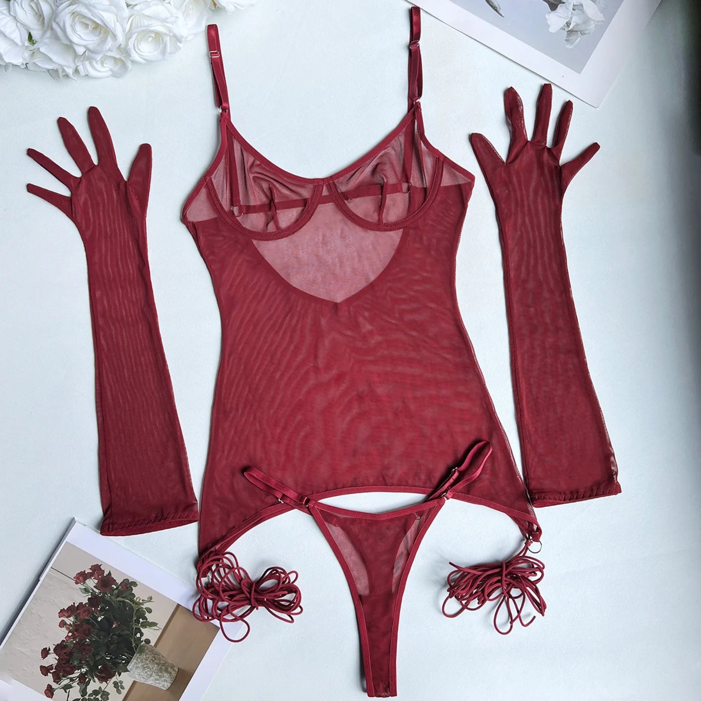 Yimunancy Transparent Lingerie Set