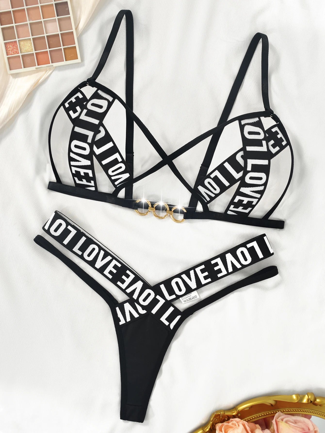 Sexy Lingerie Set - Love letter