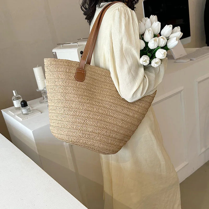 Large Women's Straw Bag