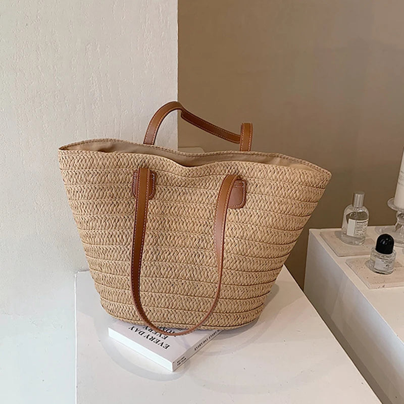Large Women's Straw Bag