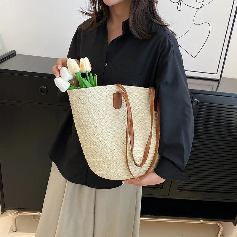 Large Women's Straw Bag