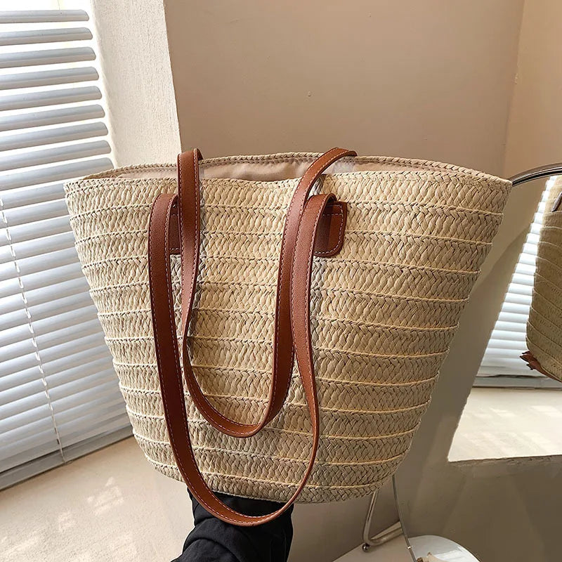 Large Women's Straw Bag