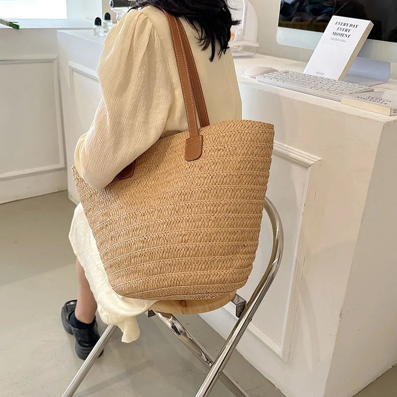 Large Women's Straw Bag