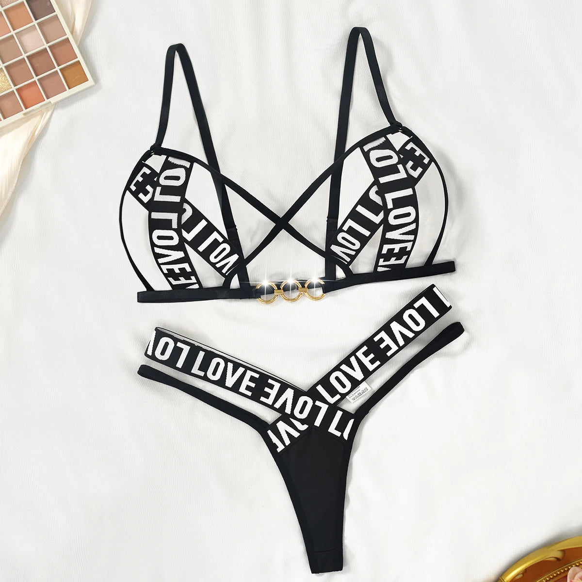 Sexy Lingerie Set - Love letter