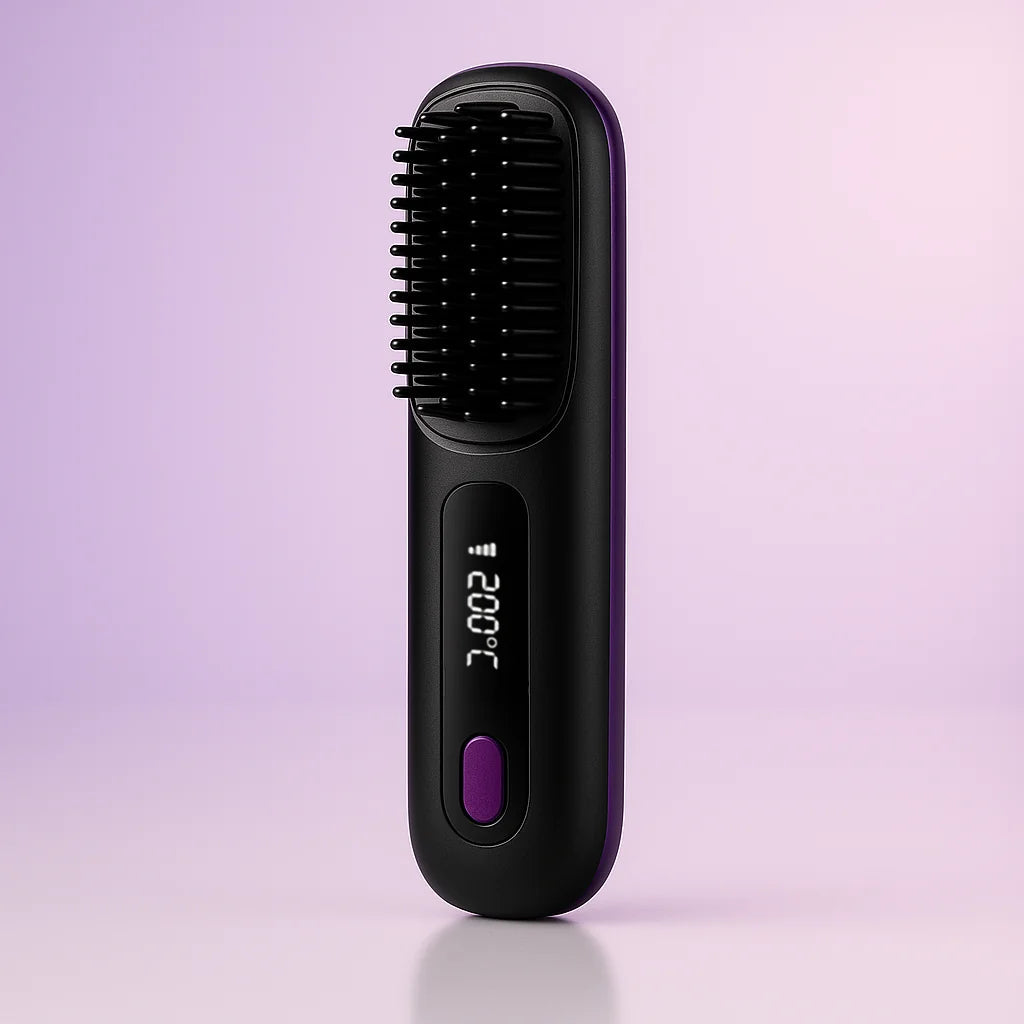 Mini Straightening Brush - Straight Hair Wherever You Are!