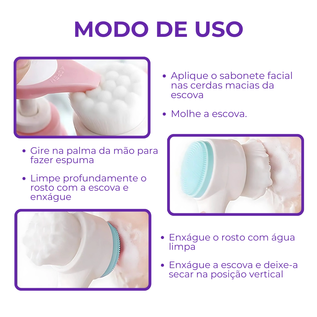 2-in-1 Makeup Remover Brush - Skin Cleansing at Home!