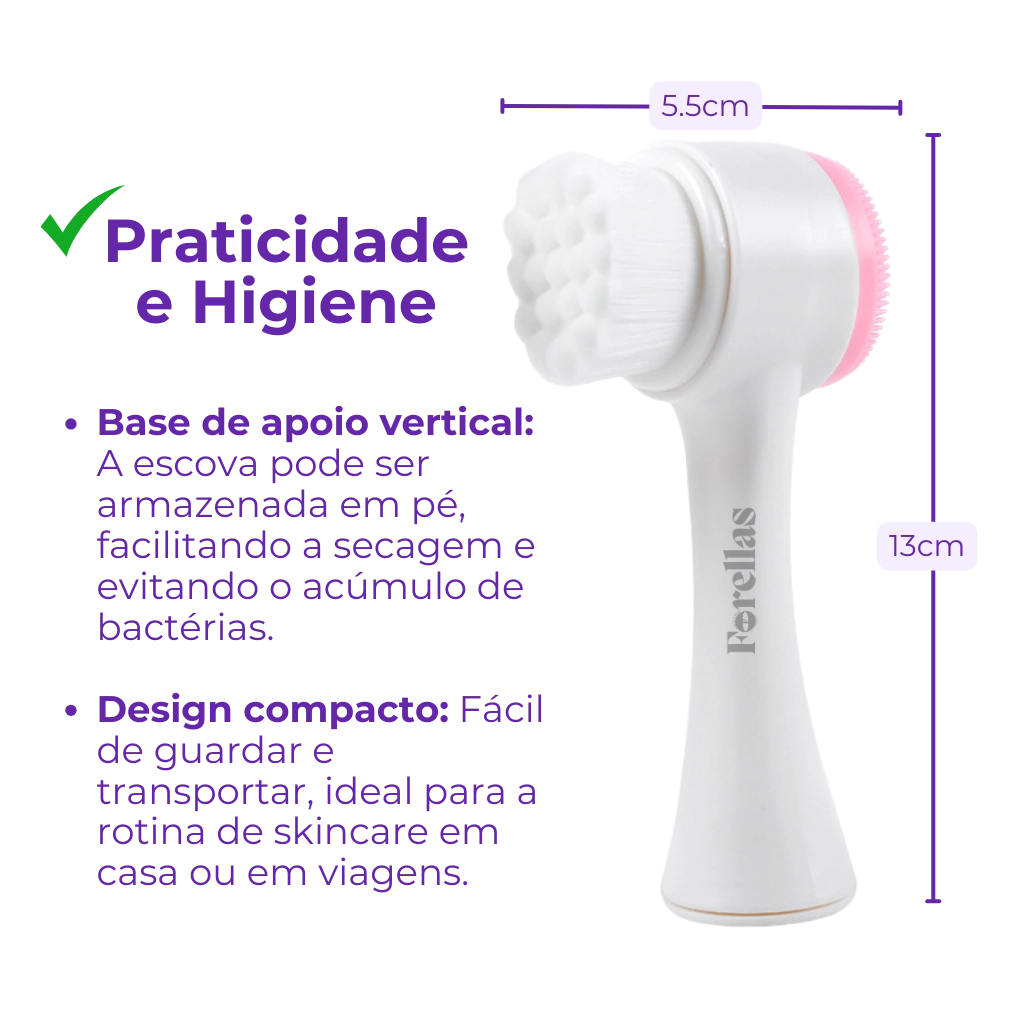 2-in-1 Makeup Remover Brush - Skin Cleansing at Home!