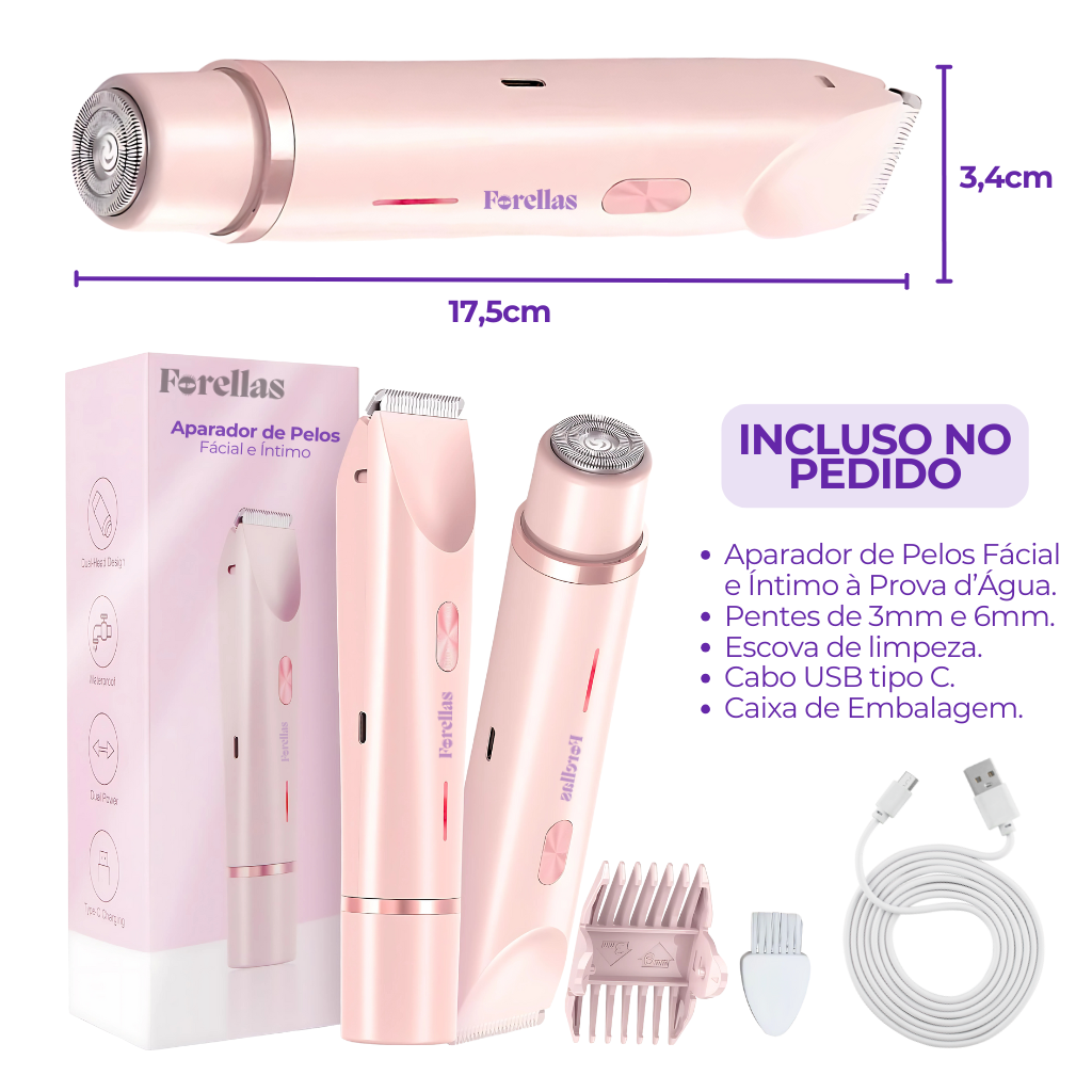 Women's Hair Trimmer – Waterproof Facial and Intimate!