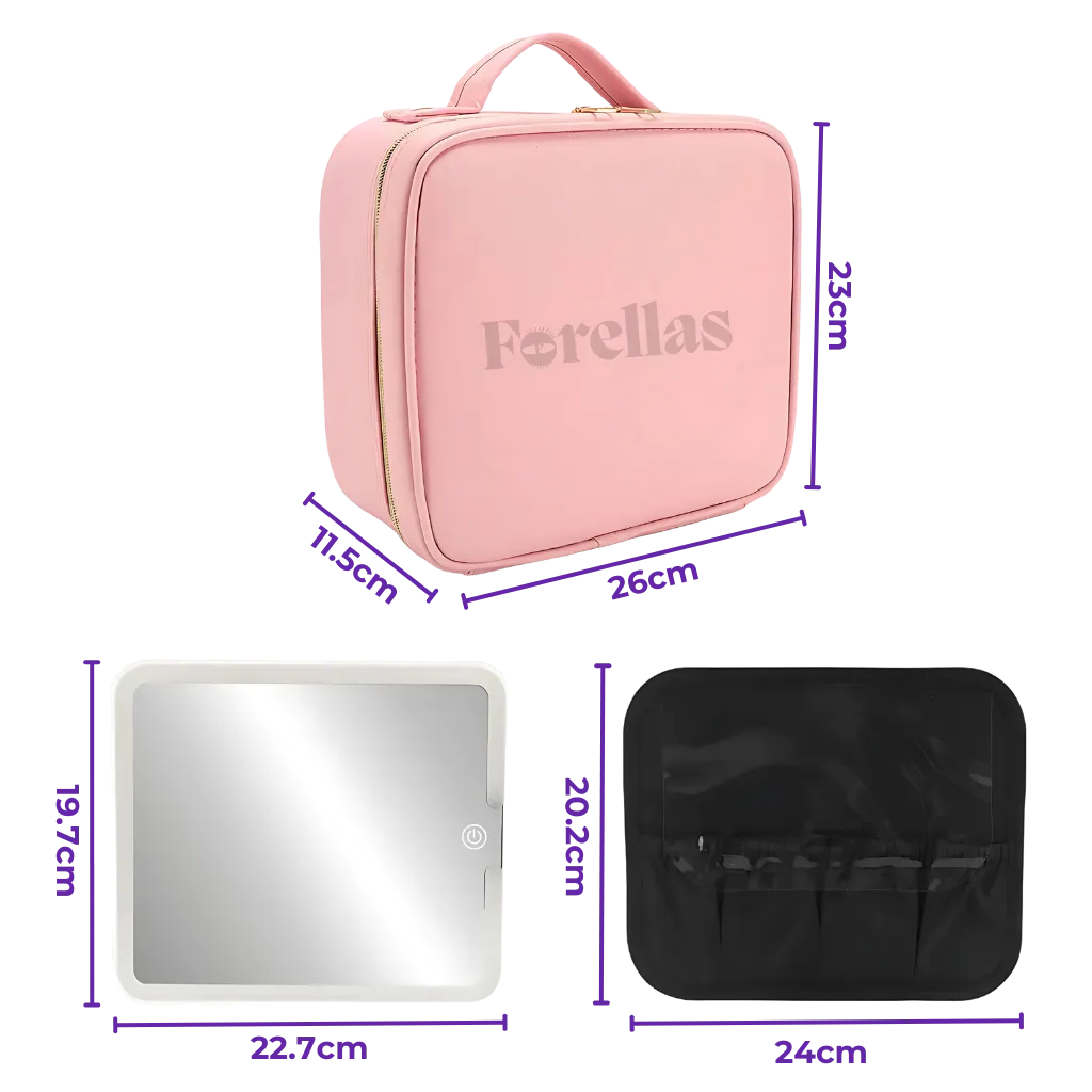 Complete Makeup Case - With Mirror and Lighting!