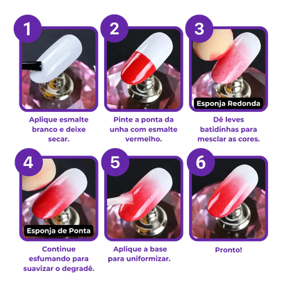 Gradient Nail Brush - Make Easy Nail Art at Home! 