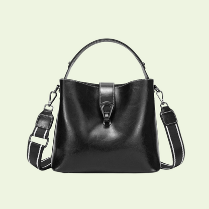 Women's Bucket Bag in Genuine Leather