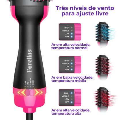 Straightening and Drying Brush – Straightened Curls in Seconds! 