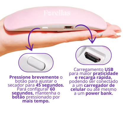 Mini UV LED Cabin - Dry Nails in Seconds! 