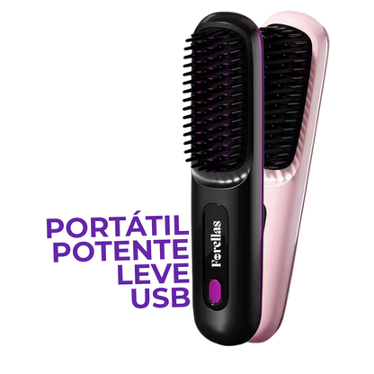 Mini Straightening Brush - Straight Hair Wherever You Are! 