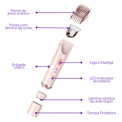 Women's Hair Trimmer – Waterproof Facial and Intimate! 
