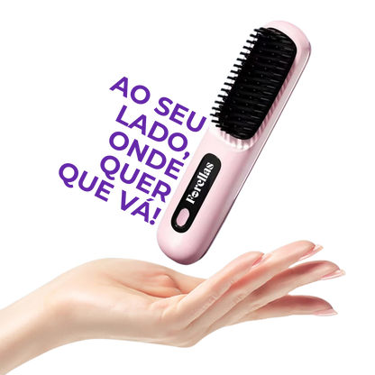Mini Straightening Brush - Straight Hair Wherever You Are! 