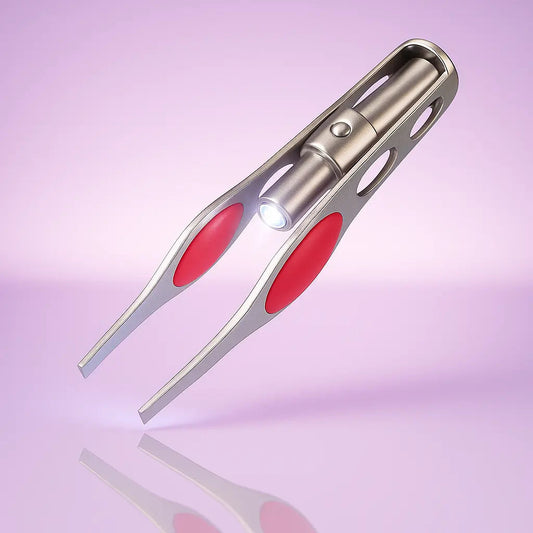 Tweezers with LED Light - Eyebrows Aligned with Ease! 