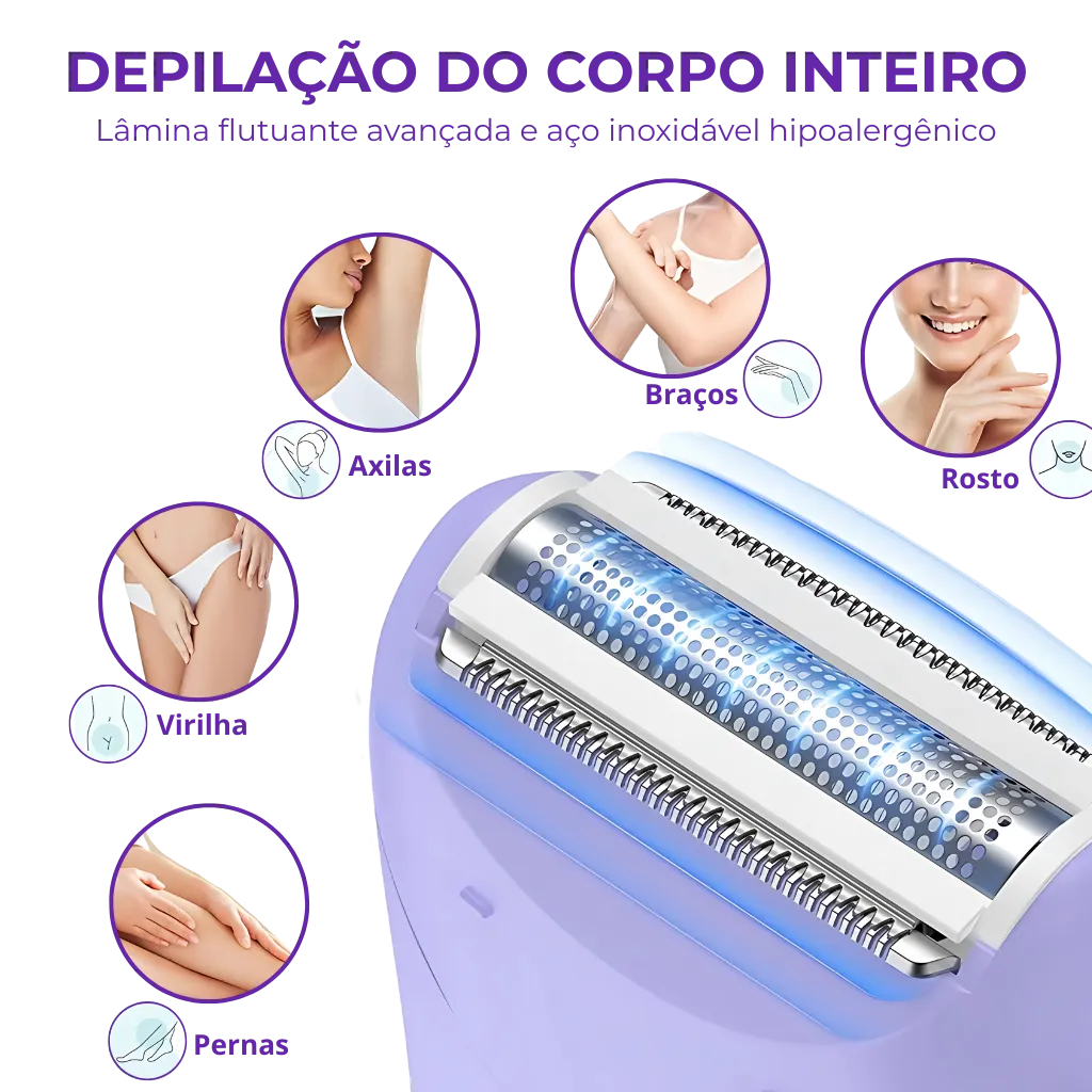 Electric Epilator - Multifunctional for Body and Face! 
