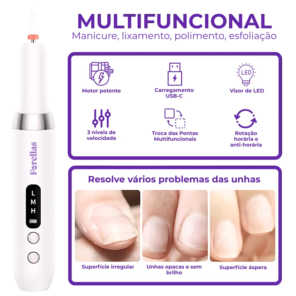 Professional Nail Kit - File, Polish and Remove Cuticles Now! 