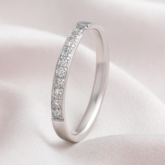 Women's Crystal Ring with 18K Gold Plating